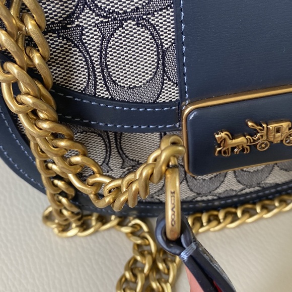 COACH ALIE Signature Jaquard SADDLE Crossbody bag - Picture 9 of 11